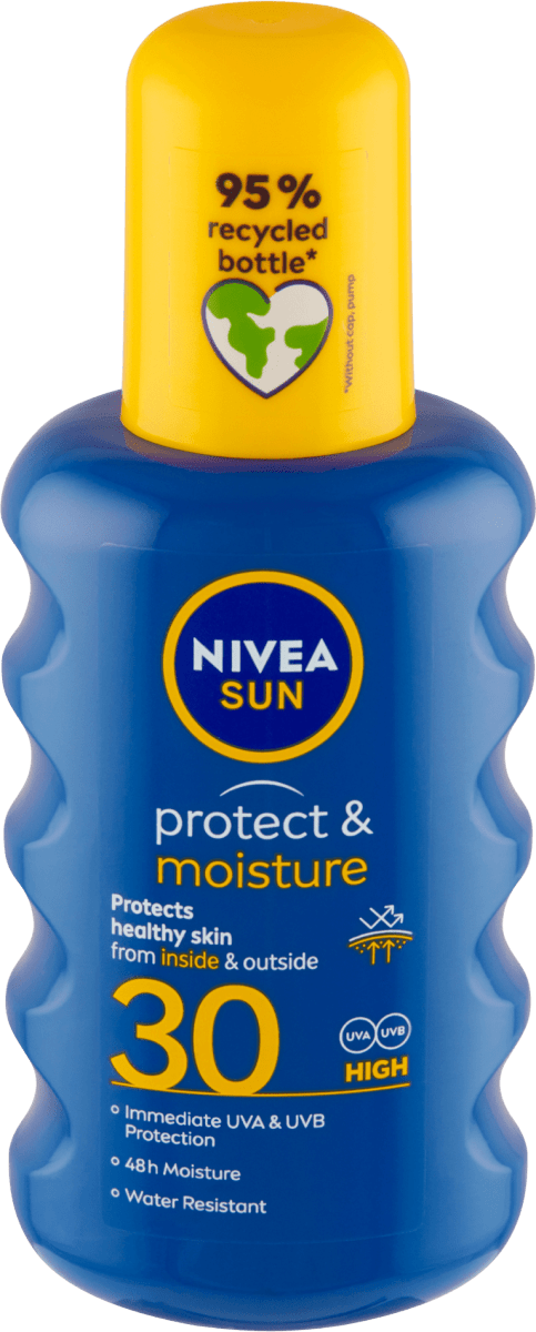 NIVEA SUN Хидратиращ слънцезащитен спрей Sun Protect&Moisture 30 SPF ...