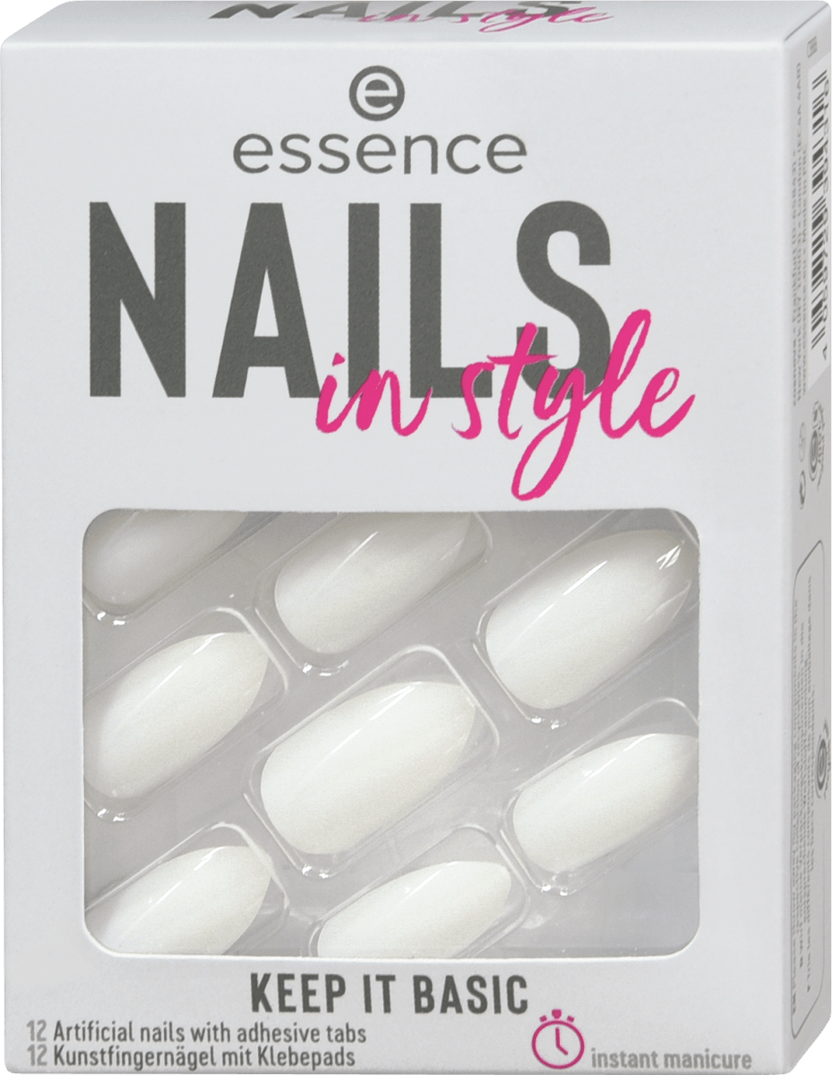 essence Nails in style umjetni nokti 15 Keep it Basic, 12 kom. dm.hr