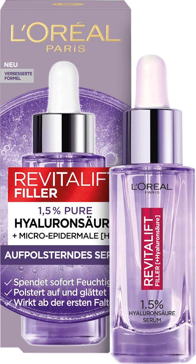 L'ORÉAL PARIS Serum Revitalift Filler + Hyaluronsäure, 30 ml dauerhaft