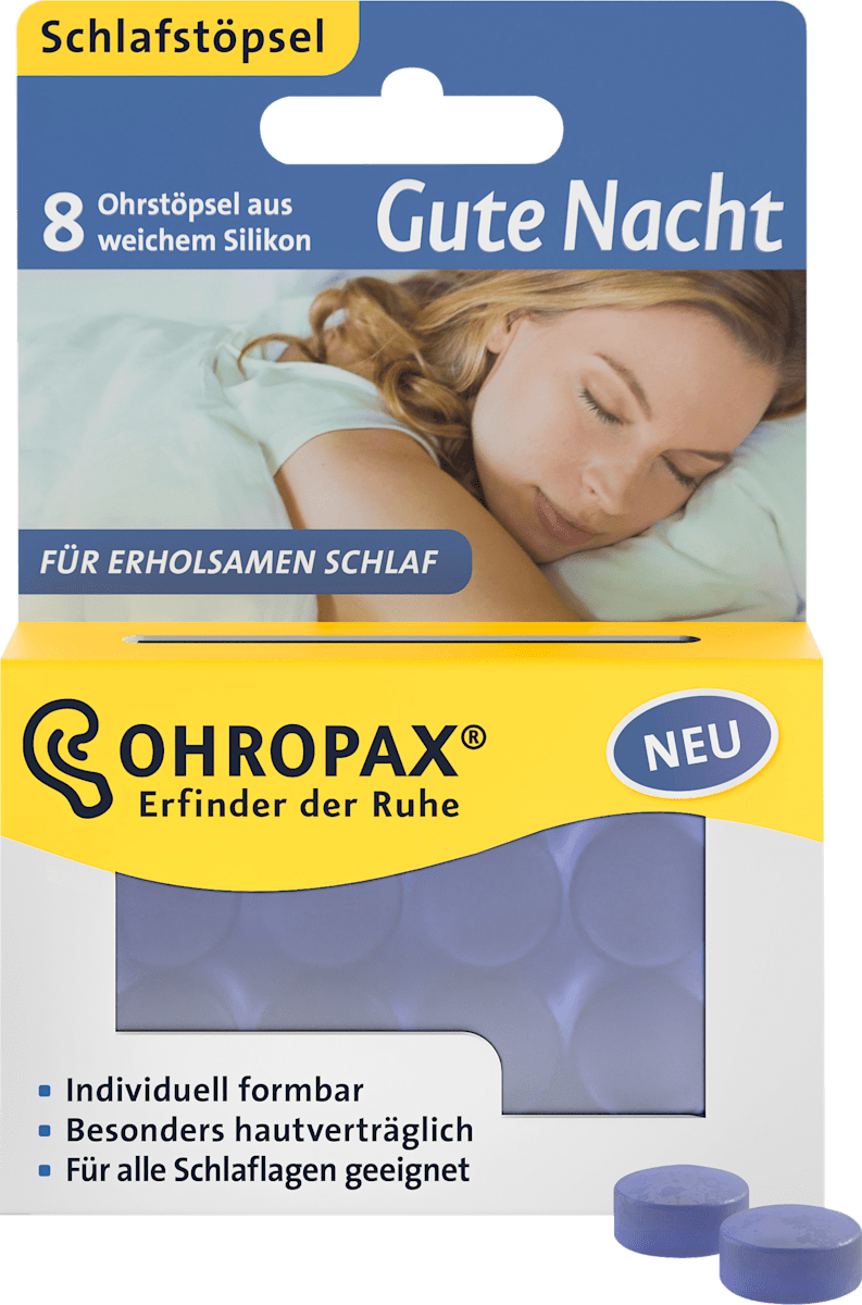Ohropax Ohrstöpsel Gute Nacht (4 Paar), 8 St dm.at