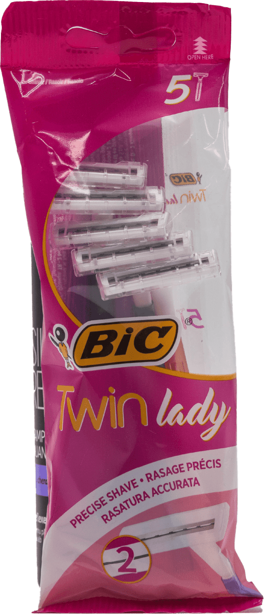 Rasatura Precisa Pelle Delicata Rasoi Bic Twin Lady - Confezione 5+1 ...