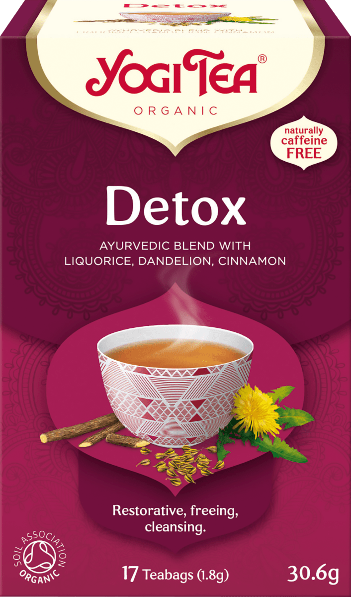 YOGI TEA Čaj Detox, 17 vrećica, 30,6 g dm.hr
