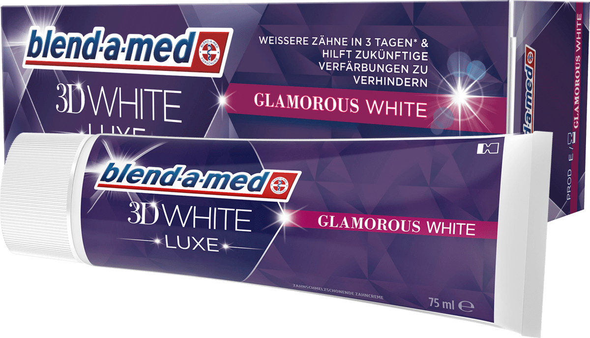 Mariner periode Problemer blend-a-med Zahnpasta 3D White Luxe Glamorous White, 75 ml dauerhaft  günstig online kaufen | dm.de