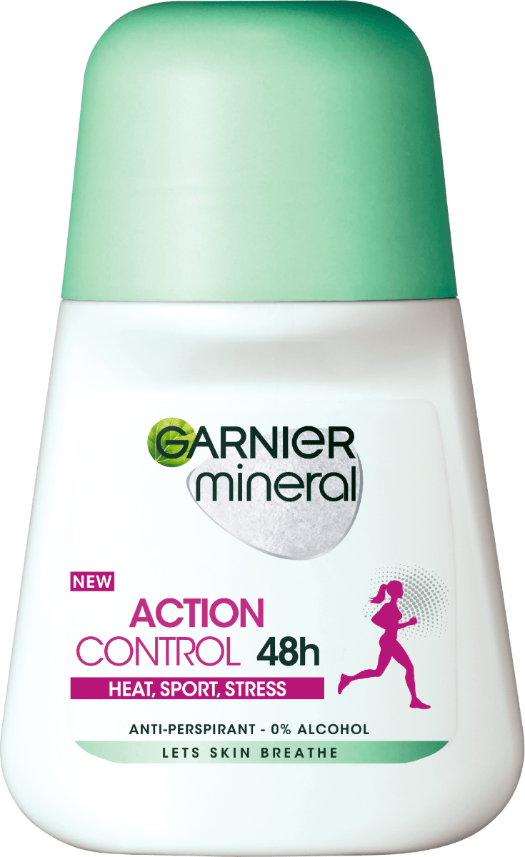 Garnier Mineral Antiperspirant rollon Action Control Heat, Stress, 50