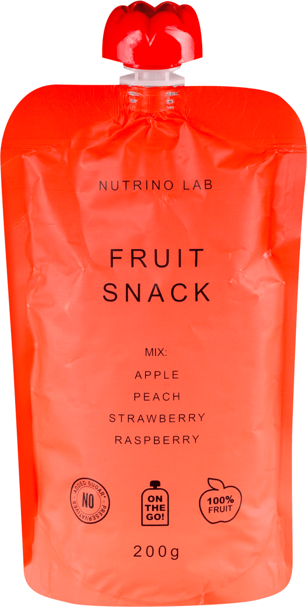 Nutrino Lab FRUIT SNACK MIX pire jabuka, breskva, jagoda i malina, 200 g povoljna online