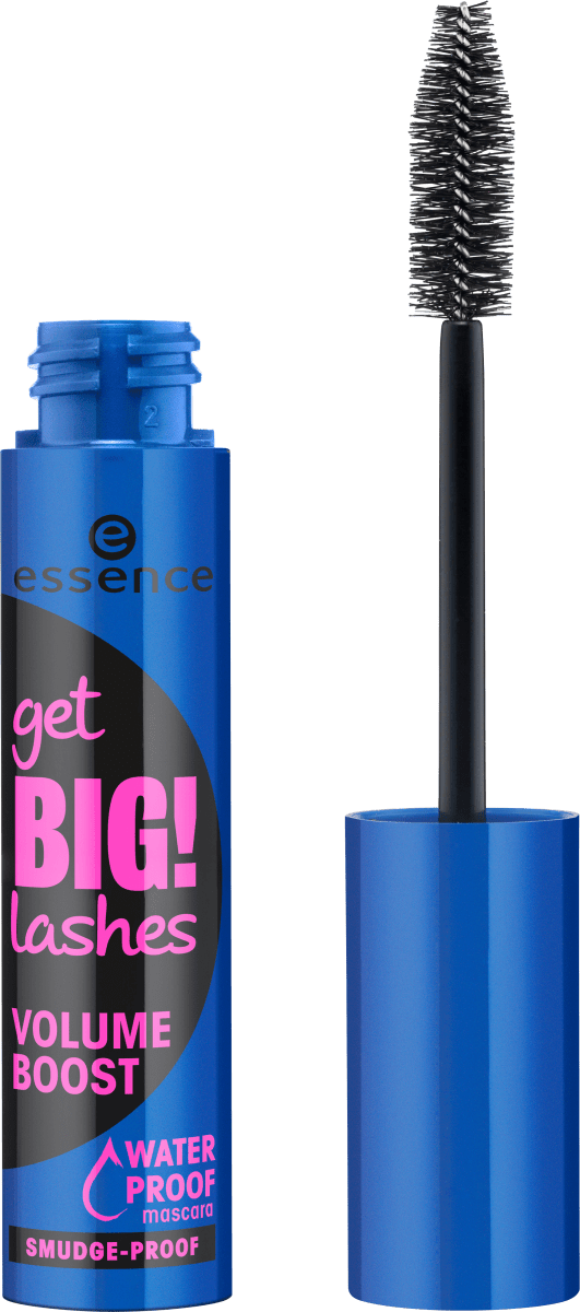 essence Get Big! Lashes Mascara Volume Boost Waterproof 01 Black, 12 ml