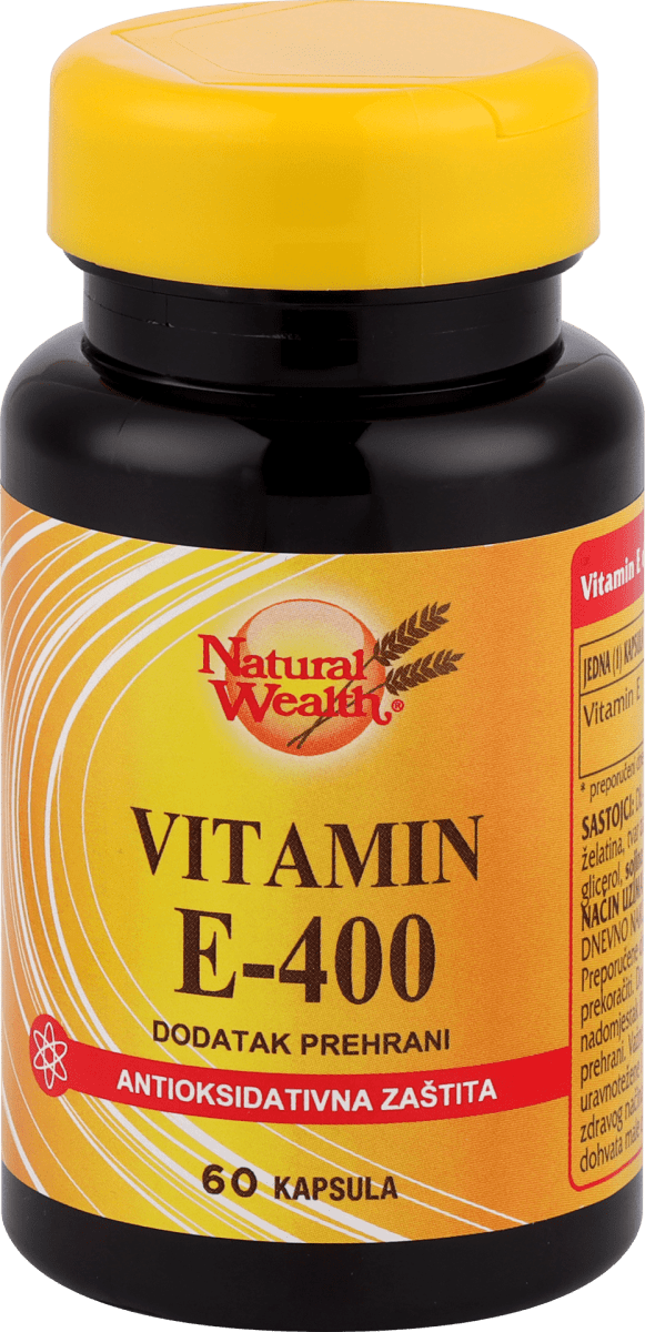 Natural Wealth Vitamin E 400, 60 kom. dm.hr