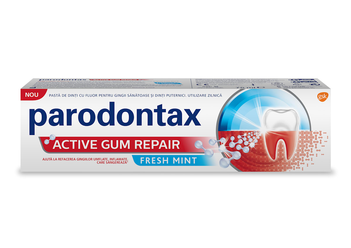 Parodontax Pastă de dinți active gum repair, 129 g cumpără permanent