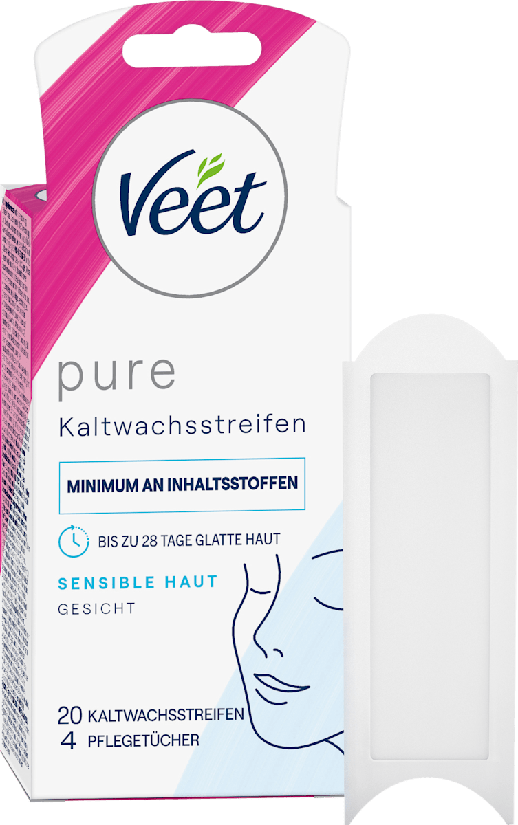 Veet Kaltwachsstreifen Gesicht, 20 St dauerhaft günstig online kaufen | dm.de