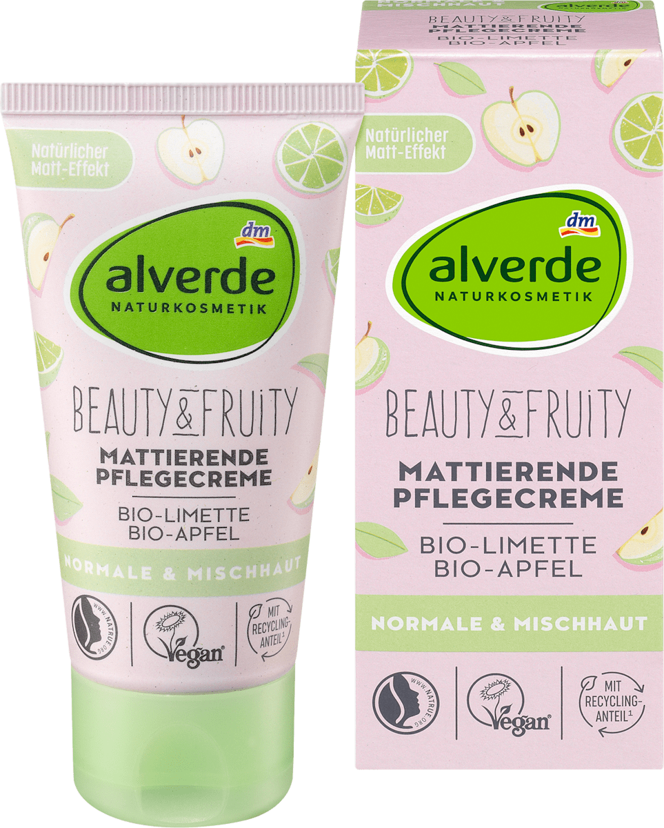 alverde NATURKOSMETIK Gesichtscreme Beauty & Fruity, 50 ml dauerhaft ...