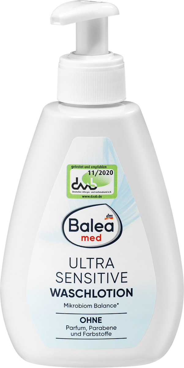 Balea MED Flüssigseife Waschlotion Ultra Sensitive, 300 ml dauerhaft günstig online kaufen | dm.de