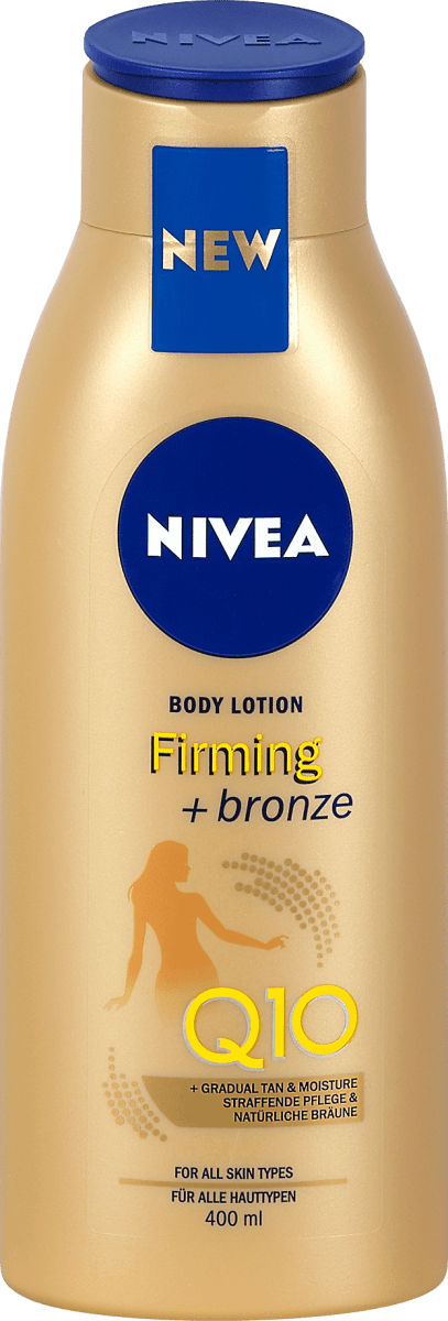 Jeg vasker mit tøj Gentagen Fascinate NIVEA Firming + Bronze Q10 Body Lotion, 400 ml | dm.at