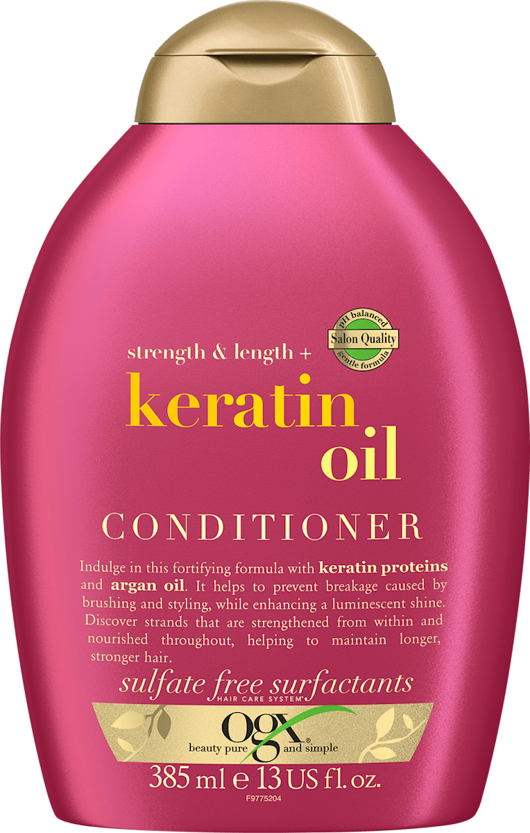OGX Conditioner Strength & Length + Keratin Oil, 385 ml dm.at