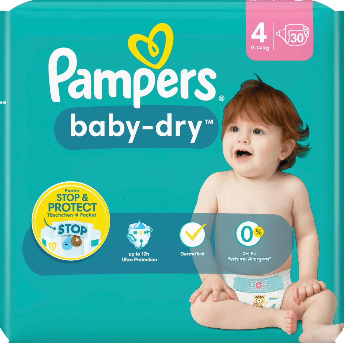 Pampers baby-dry Windeln Gr. 4 (9-14 30 St dm.at