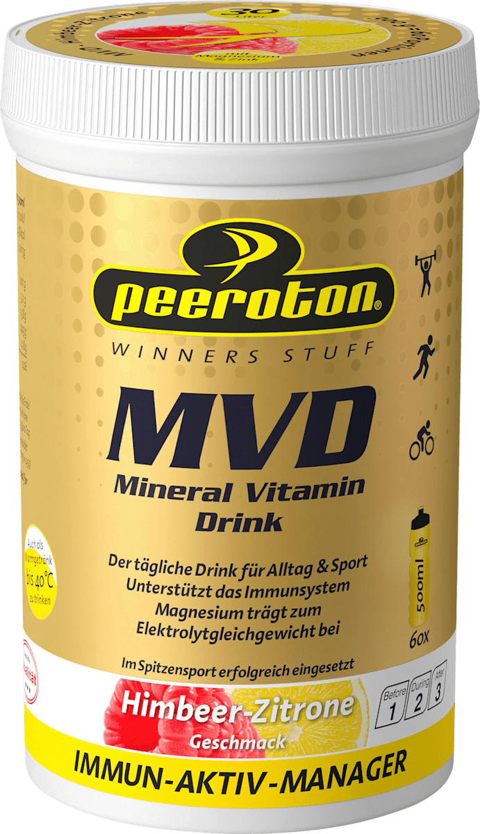 peeroton Mineral Vitamin Drink Pulver Himbeer-Zitrone-Geschmack, 300 g ...