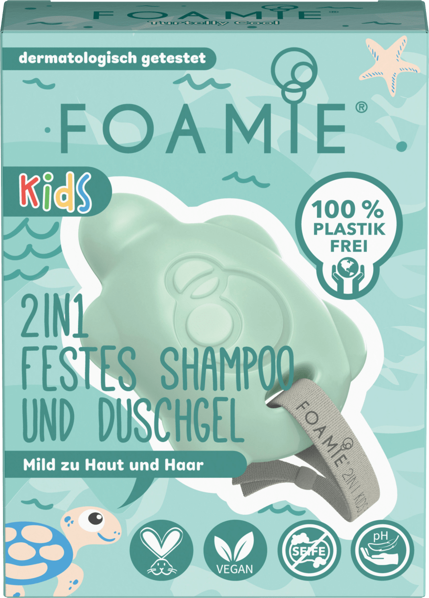 Festes Shampoo & Duschgel 2in1 grün, 80 g