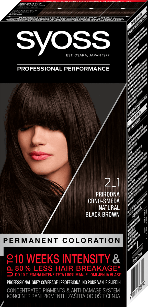 syoss Boja za kosu 21 prirodna crnosmeđa, 1 kom. dm.hr