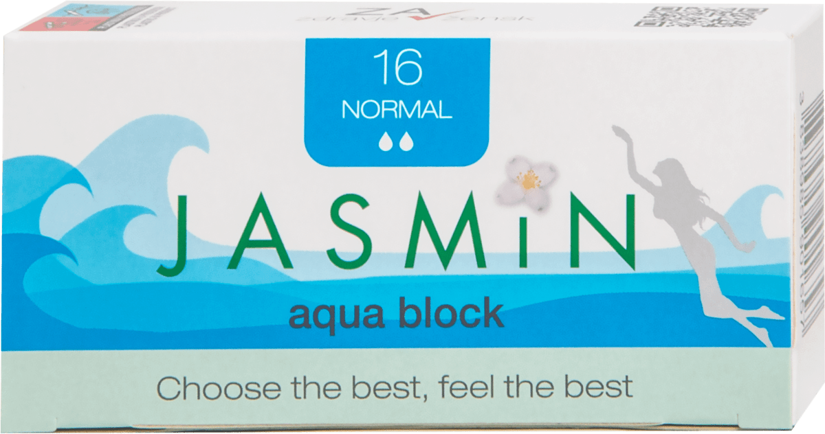 Jasmin Tamponi aqua block, 16 kos dm.si
