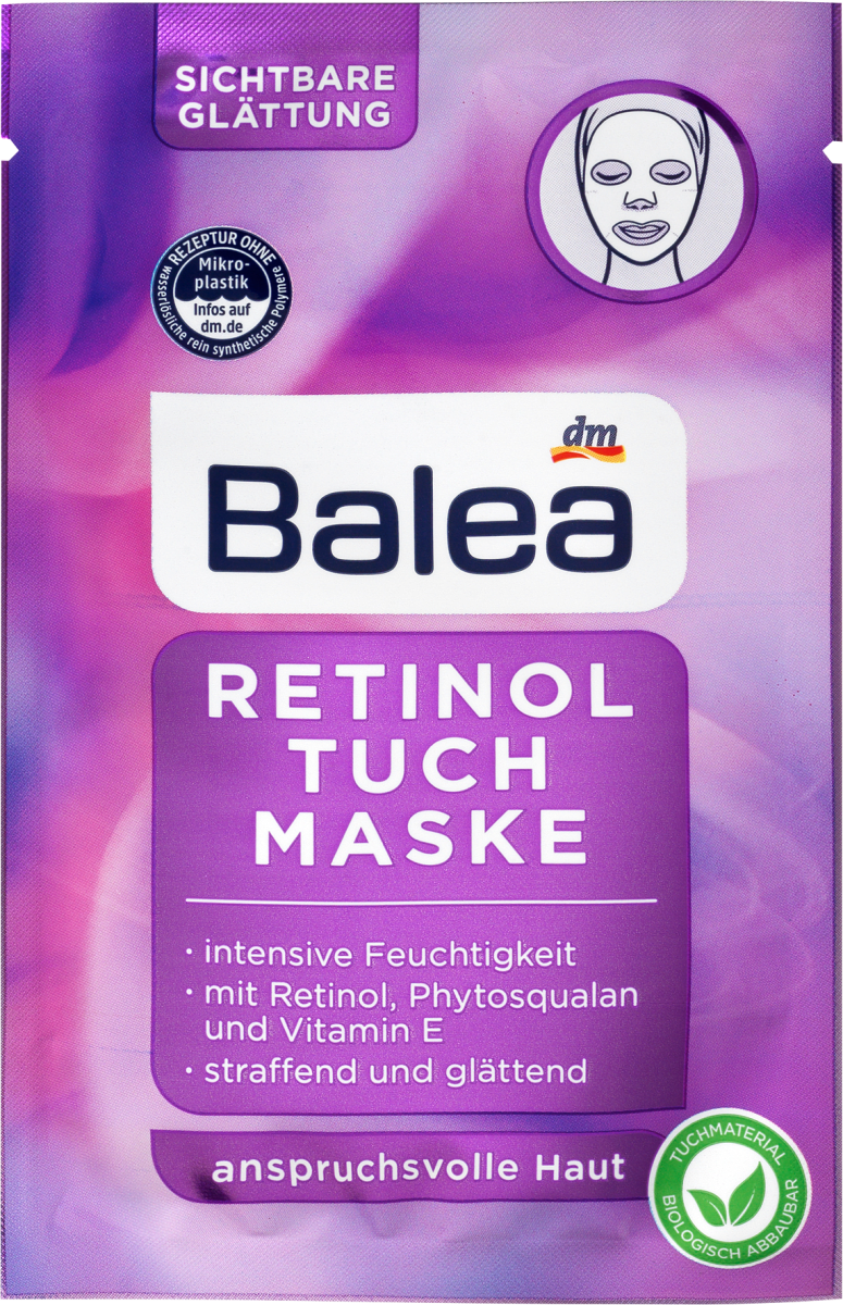Mască pentru tip șervețel cu retinol, 1 permanent online la un preț avantajos | dm.ro