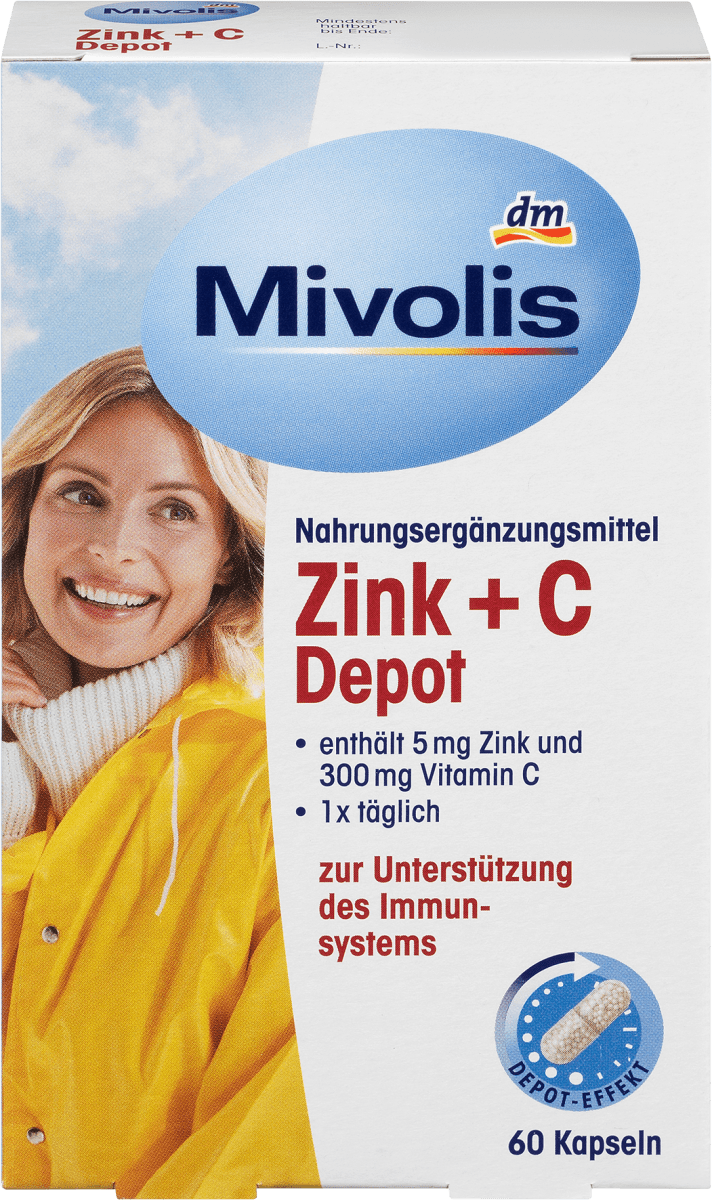 Zink + C Depot Kapseln 60 St., 38 g