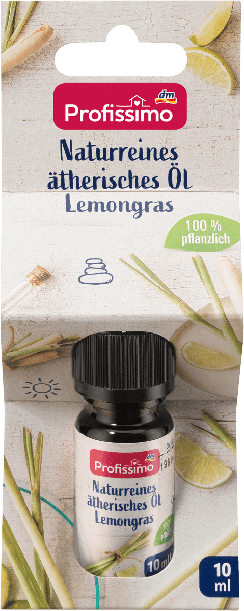 naturreines ätherisches Öl Lemongras, 10 ml