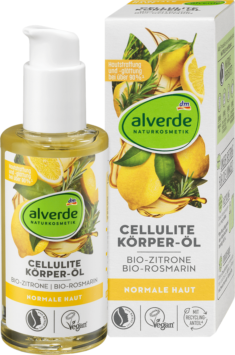 Körperöl Cellulite Bio-Zitrone, Bio-Rosmarin, 100 ml
