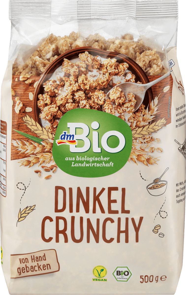 dmBio Müsli Crunchy, Dinkel, 500 g dauerhaft günstig online kaufen | dm.de