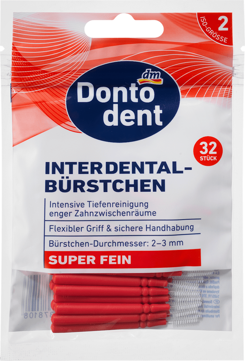 Interdentalbürsten rot 0,4 mm ISO 2, 32 St