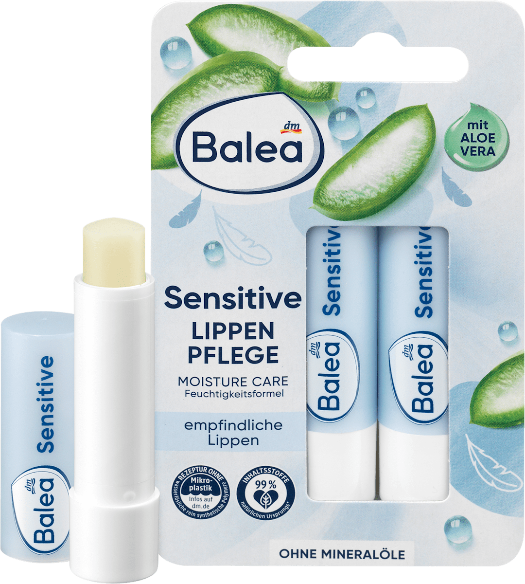 Balea Lippenpflege Sensitive, 9,6 g