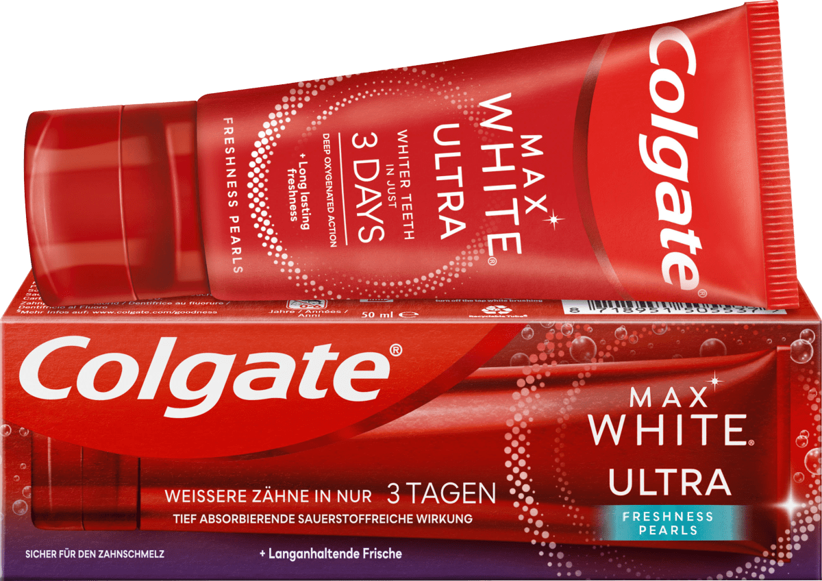 Colgate Zahnpasta Max White Ultra Active Foam, 50 ml