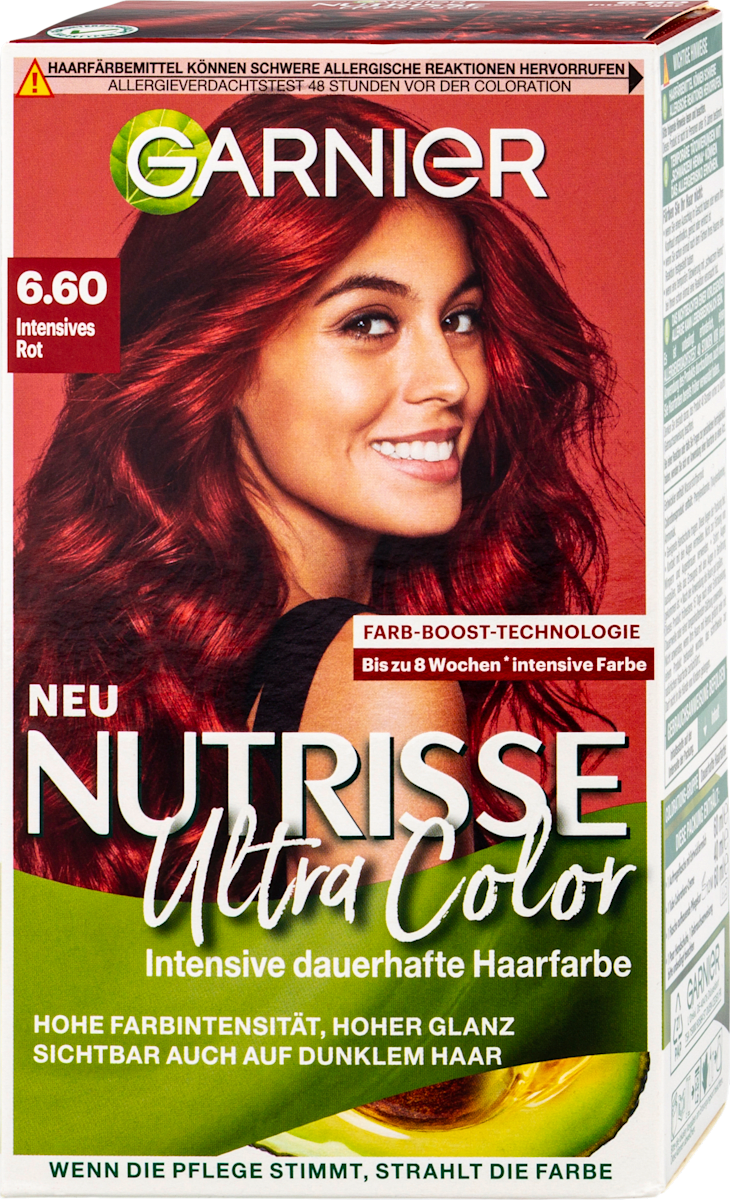 Organics Color Haarfarbe N 6/6 Venezianisches Rot – Mit Ginseng & Natürlichen Ölen, 50 Ml