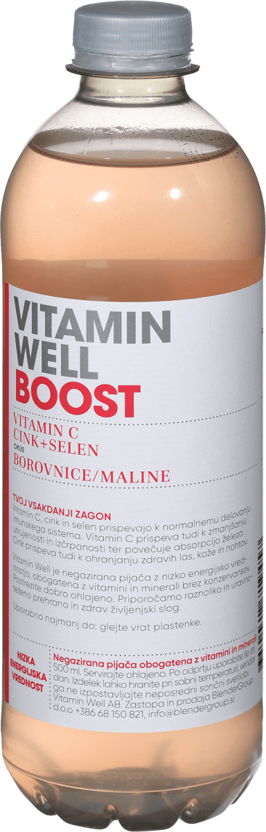 Vitamin Well Pijača Boost z okusom borovnice in maline, 1 kos | dm.si