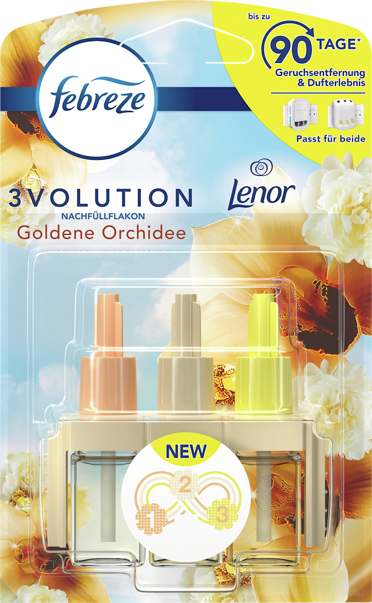 Lufterfrischer Duftstecker Goldene Orchidee Nachfüllpack, 20 ml