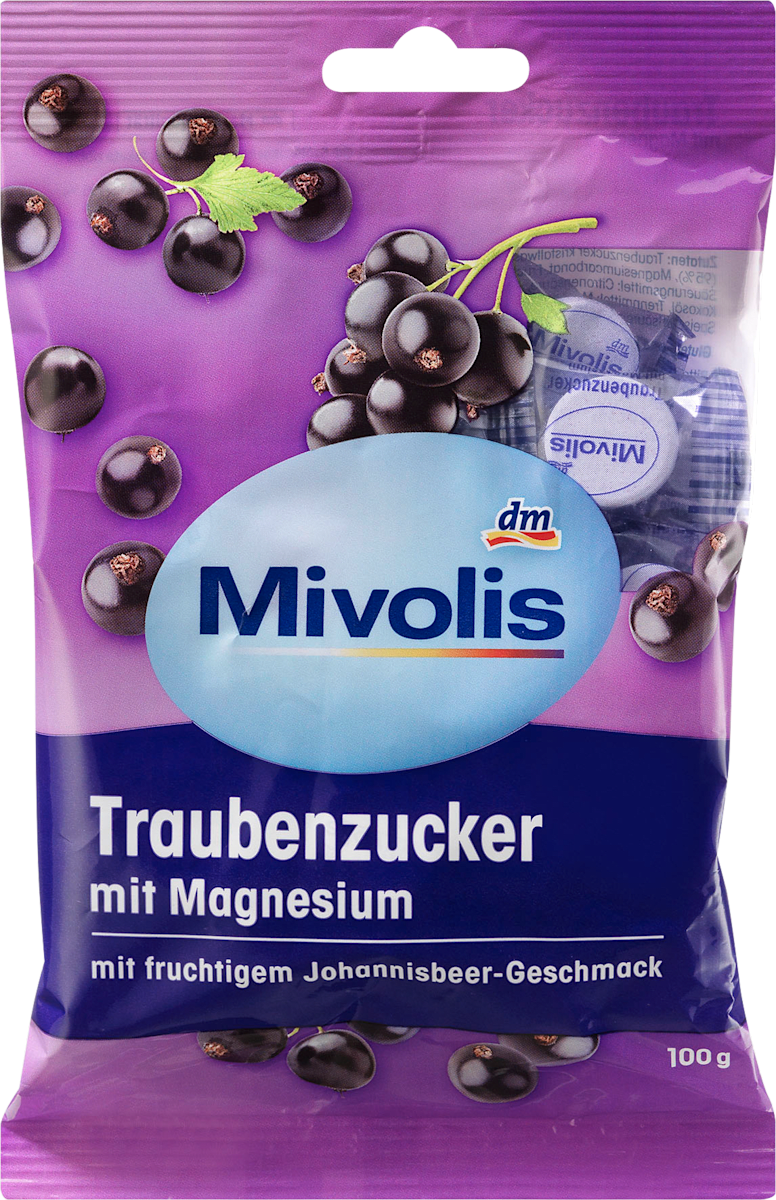 Traubenzucker, Johannisbeere mit Magnesium, 100 g