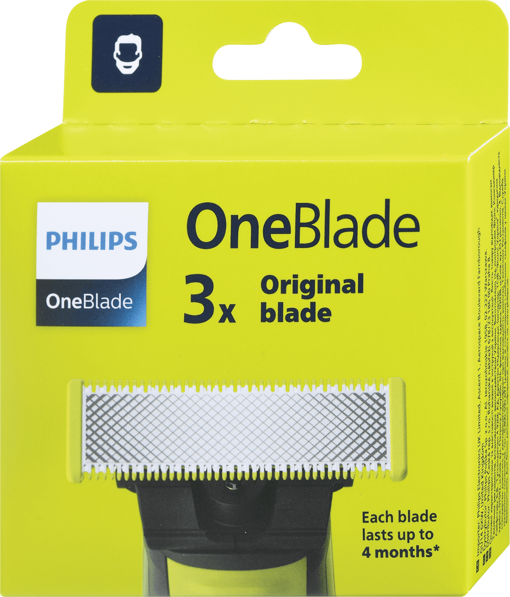 PHILIPS OneBlade Nadomestna rezila One Blade, 3 kos dm.si