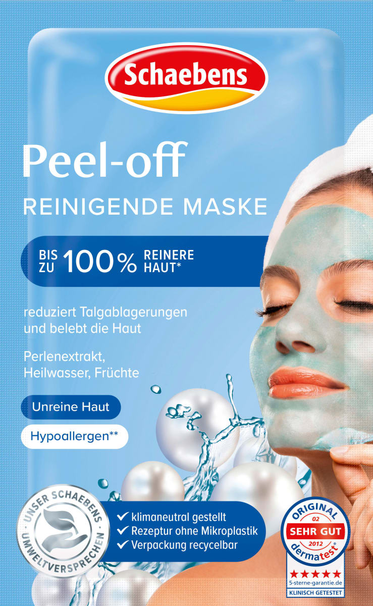 Schaebens HYPOALLERGENIC Peel-off MASK - Deep Cleansing Mask - for 15  Applications (Pack of 15 units. 15 ml per unit)- for all skin types