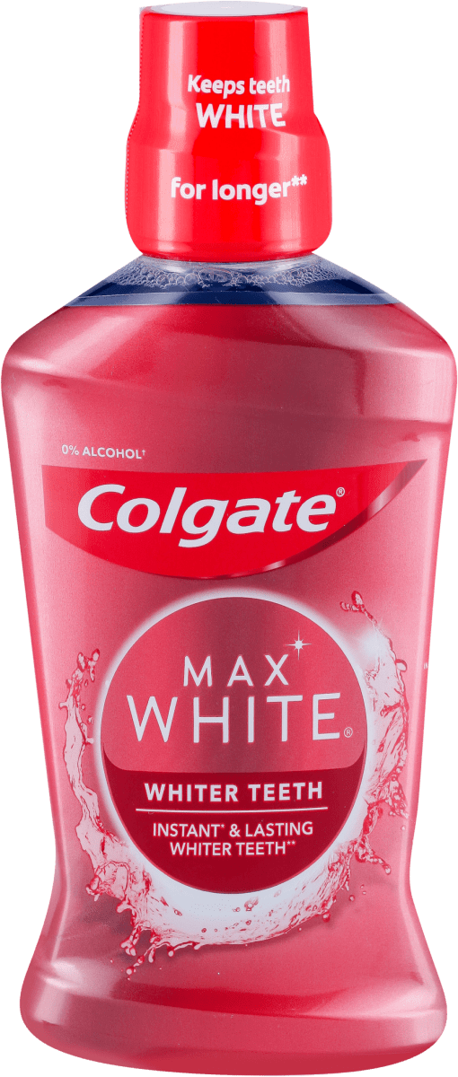 Colgate MAX WHITE EXPERT, tečnost za ispiranje usta, 500 ml uvek