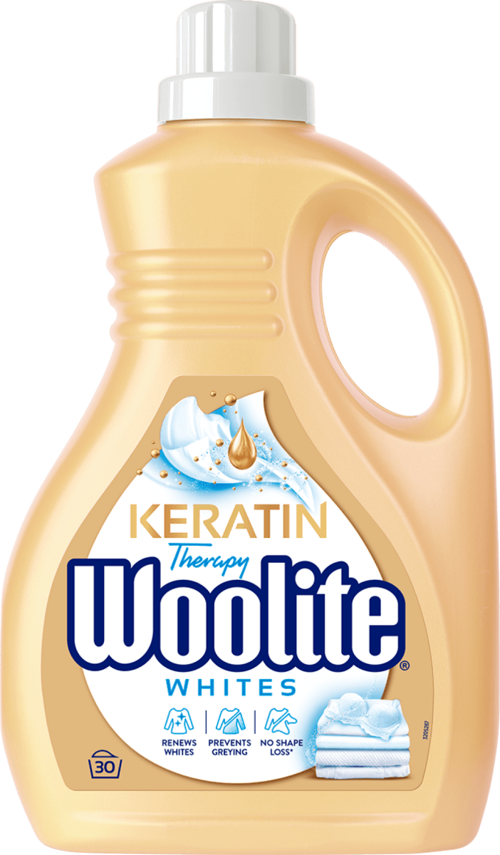 Woolite Płyn do prania White Keratin, 1,8 l kupuj w zawsze korzystnych cenach dm.pl