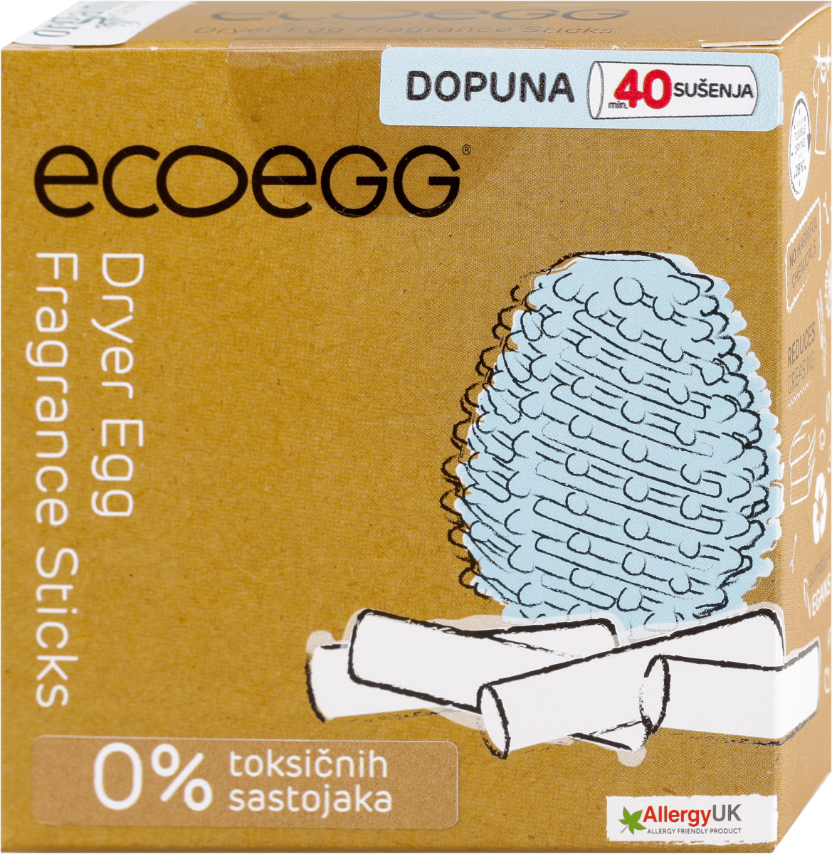 ecoegg Dopuna za ekojaje za sušilicu, 40 sušenja, 1 kom uvek povoljna