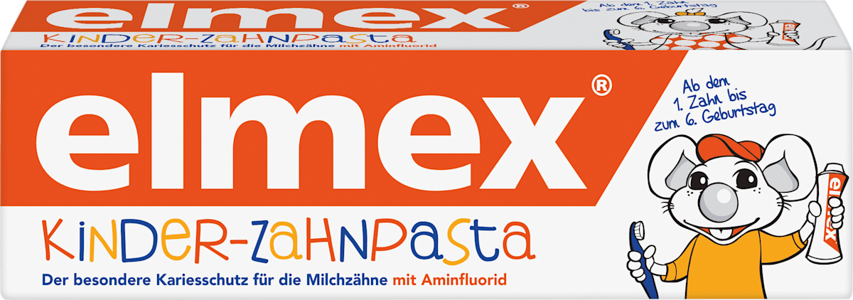 elmexZahnpasta Kinder, 2 bis 6 Jahre, 50 ml