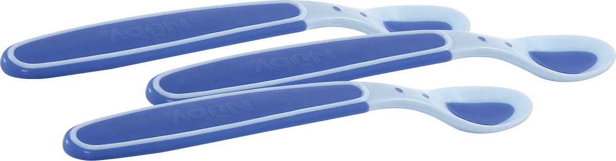 Nûby Babylöffel Soft Sensitive Flex für Brei, blau, 3 St dauerhaft günstig  online kaufen
