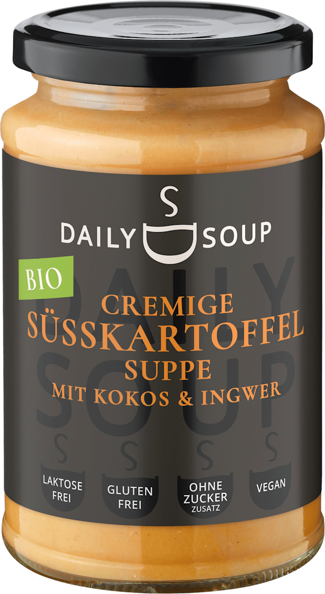 Daily Soup Suppe, cremige Süßkartoffelsuppe mit Kokos &amp; Ingwer,, 380 g ...