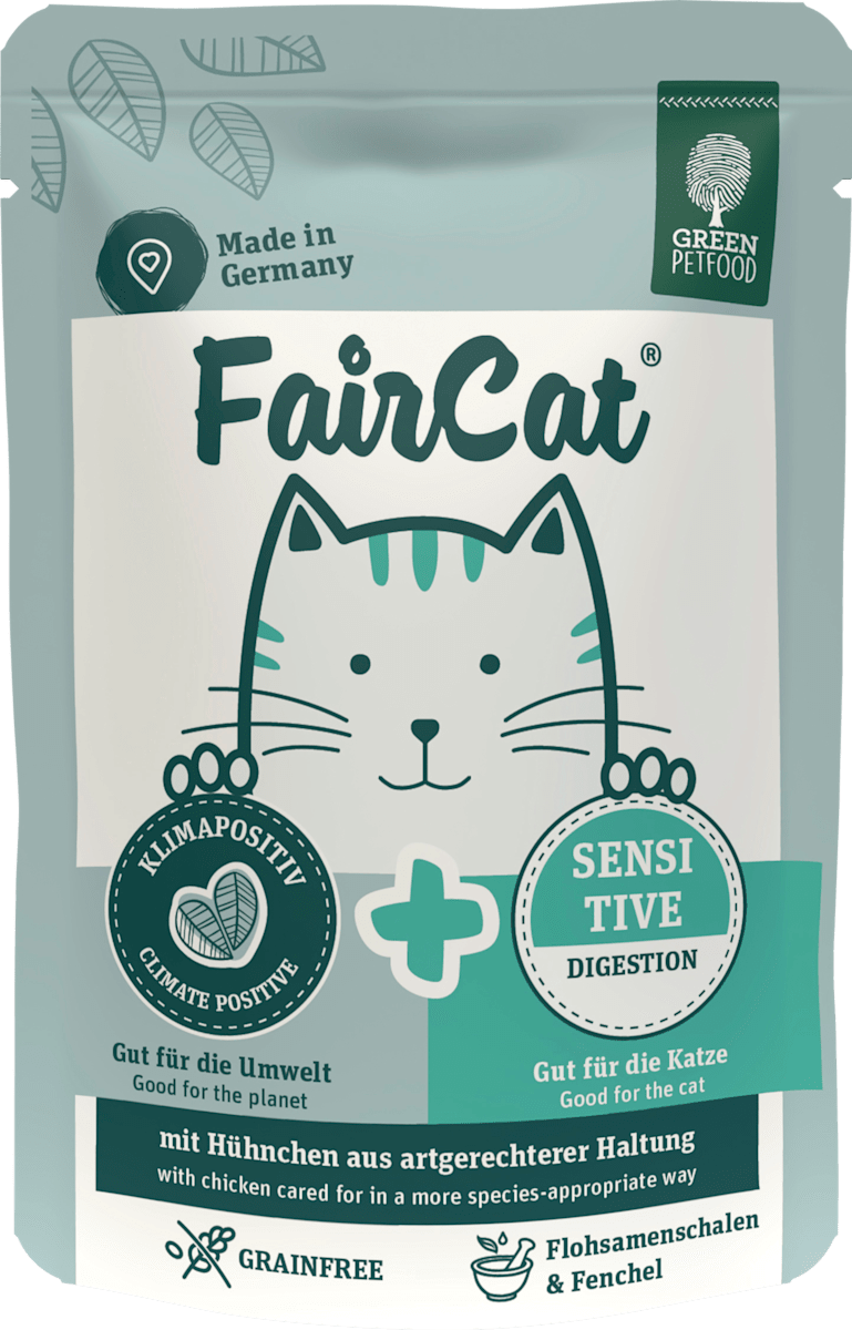 Cat food green sale