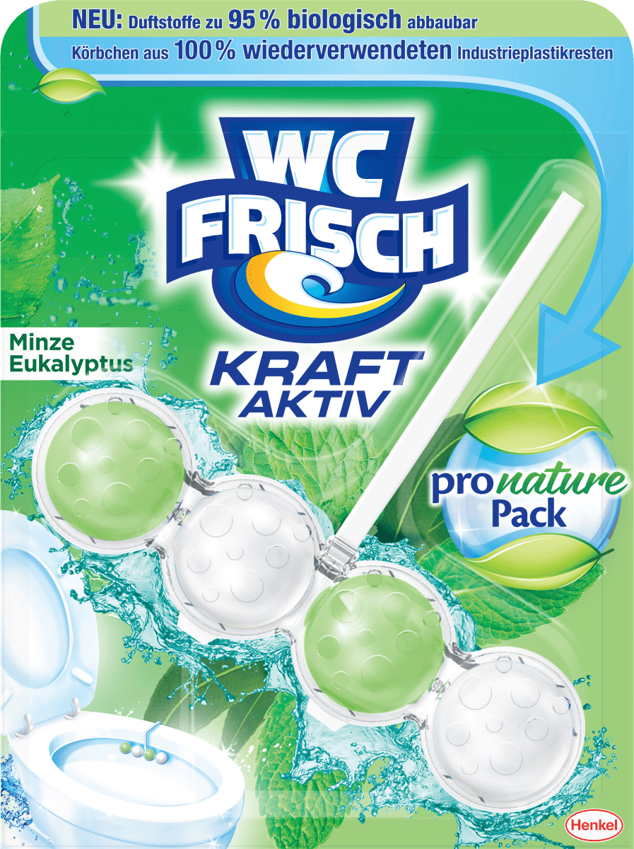 WC-Frisch WC-Stein Kraft Aktiv Pro Nature Minze & Eukalyptus, 1 St  dauerhaft günstig online kaufen