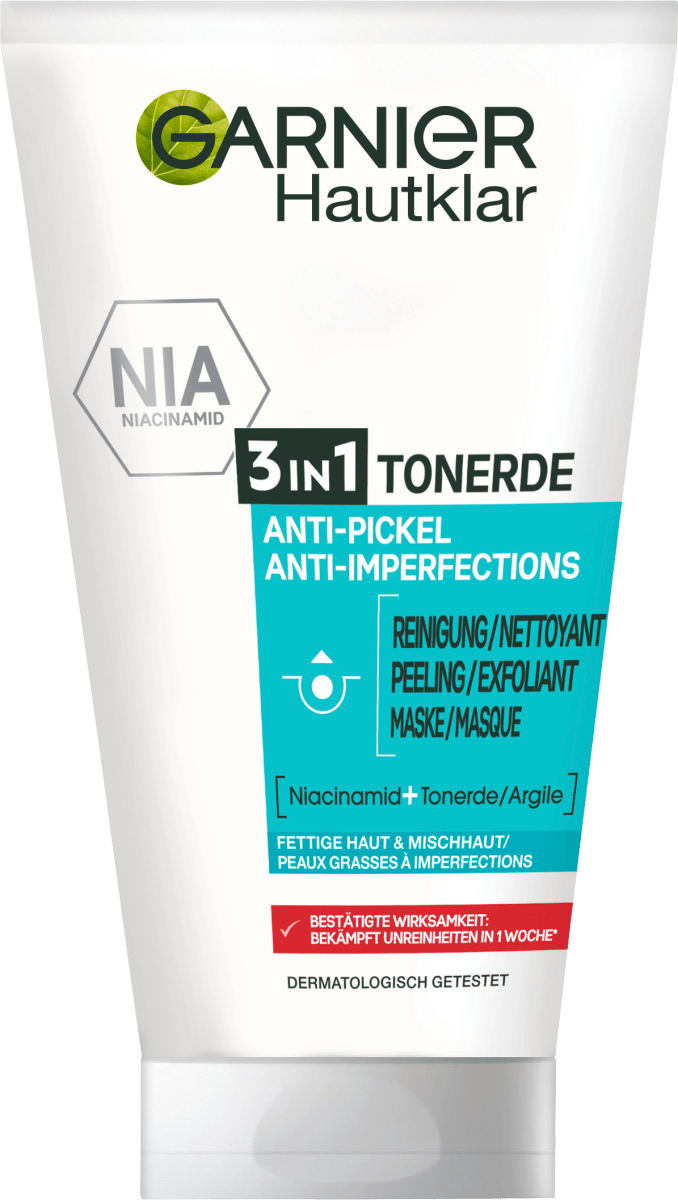 Garnier Skin Active Anti Pickel Reinigungscreme Hautklar 3in1 Tonerde, 150  ml dauerhaft günstig online kaufen
