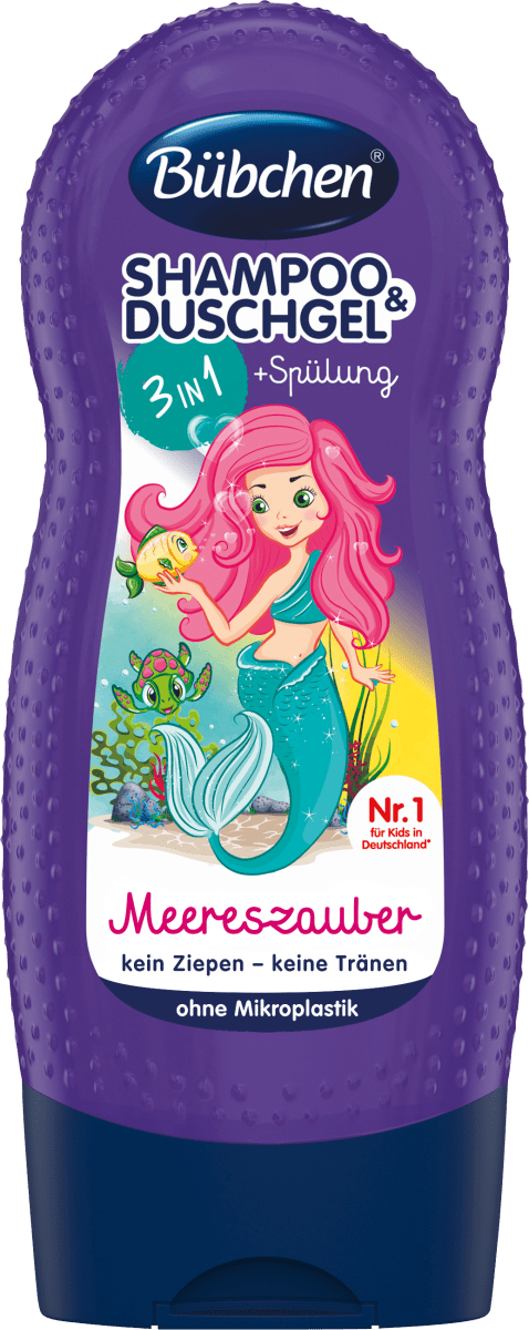 BübchenShampoo & Shower & Spülung 3in1 Meereszauber, 230 ml