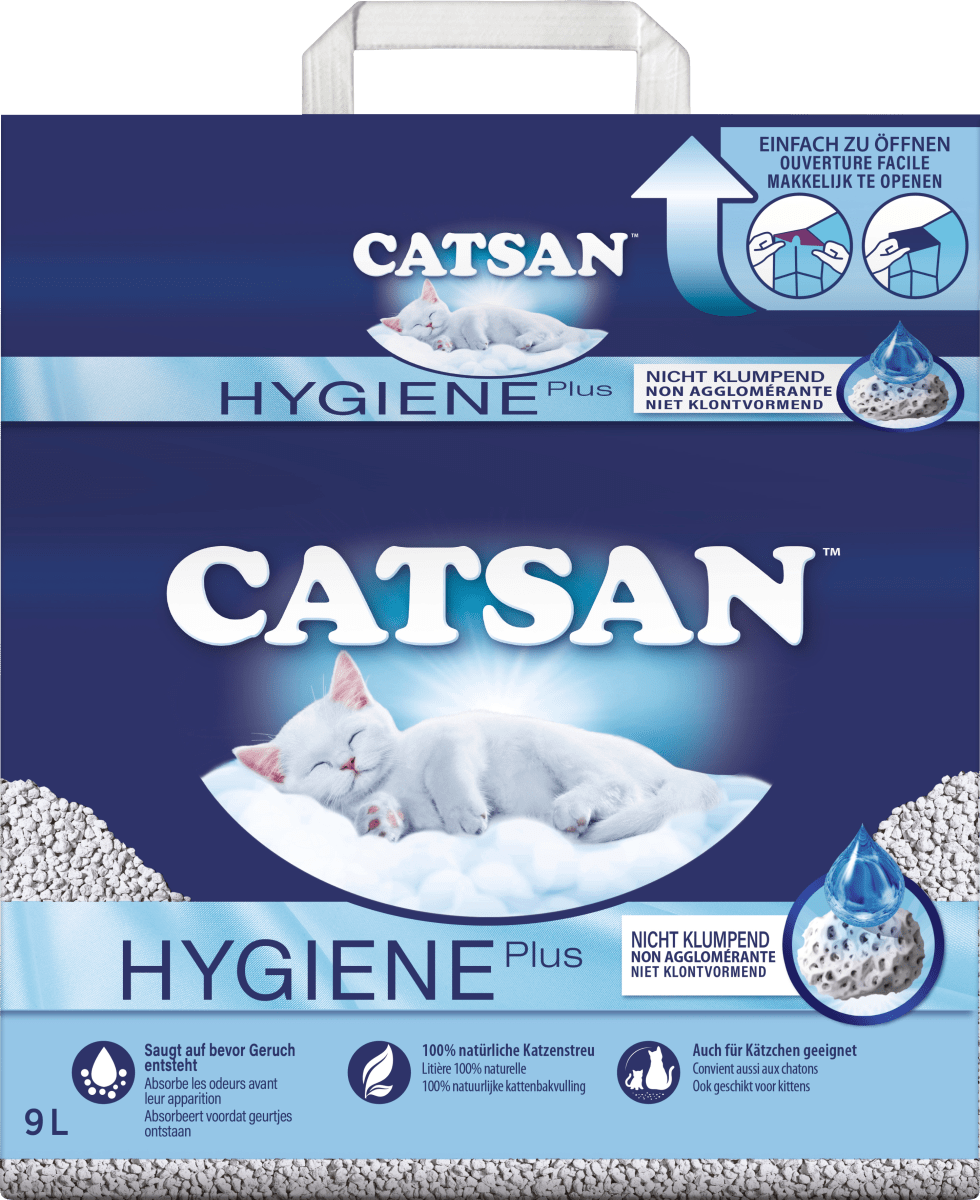 CATSAN Katzenstreu Hygiene Plus, nicht klumpend, 9 l dauerhaft günstig  online kaufen