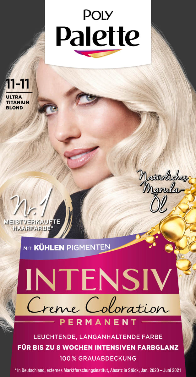 Poly Palette Haarfarbe 11-11 Ultra Titanium Blond, 1 St dauerhaft günstig  online kaufen