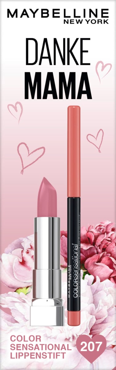 Maybelline New York Lippenstiftset Color Sensational 207 & Color Sensational  Lipliner 20, 4,4 g dauerhaft günstig online kaufen