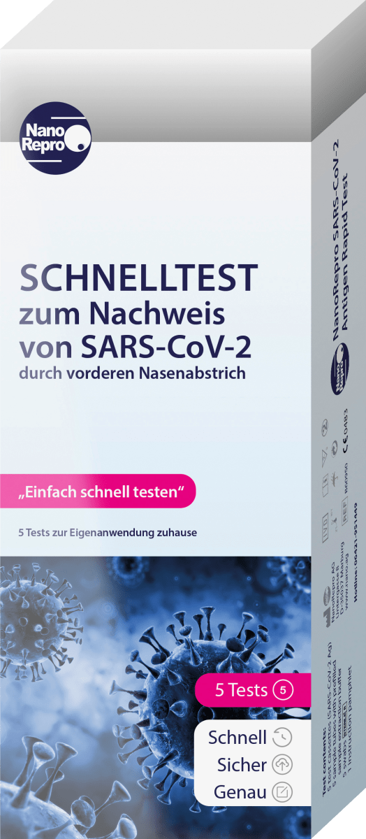 NanoRepro SARS-CoV-2 Antigen Schnelltest, 5 St dauerhaft günstig online  kaufen